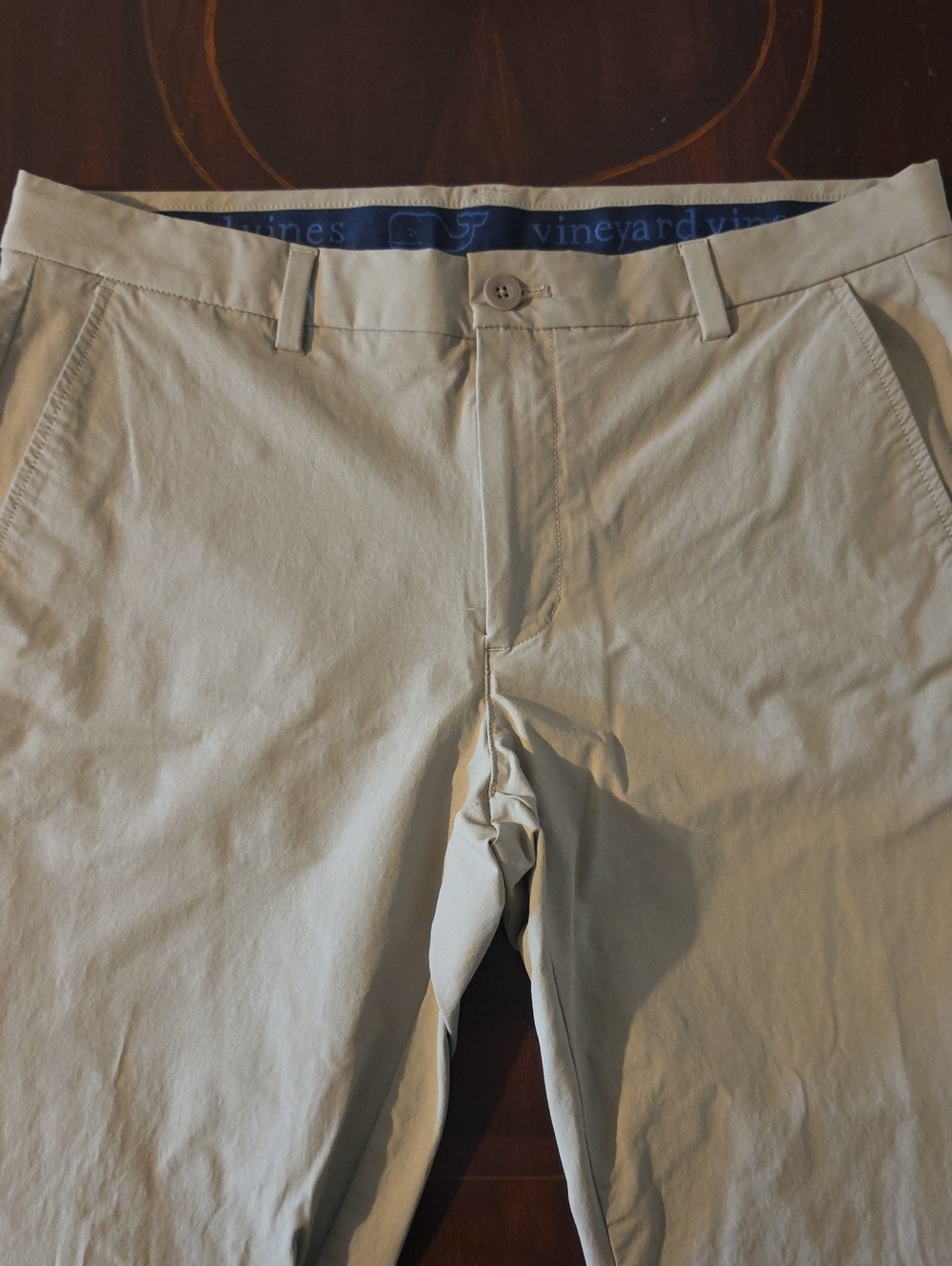 Vineyard Vines Men's Light Beige Performance Chinos 34/32,